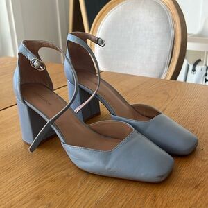 Nordstrom Light Blue Block Heel Sandals